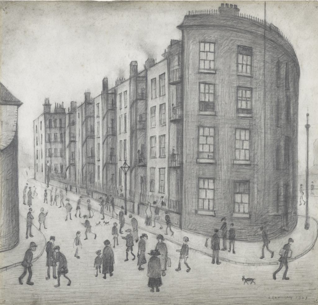 LS Lowry Oldfield Road Dwellings 1929 © The Lowry Collection, Salford
